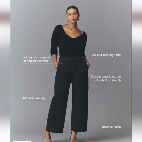 Everlane The Utility Wide Leg Pant in Navy Size 00 - Picture 13 of 13